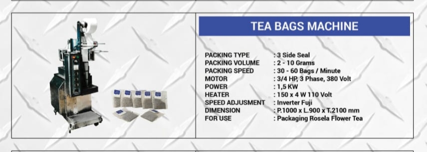 TEA BAGS MACHINE